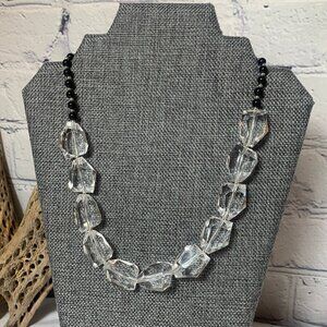 Cookie Lee Crystal Acrylic Bead Necklace NWT